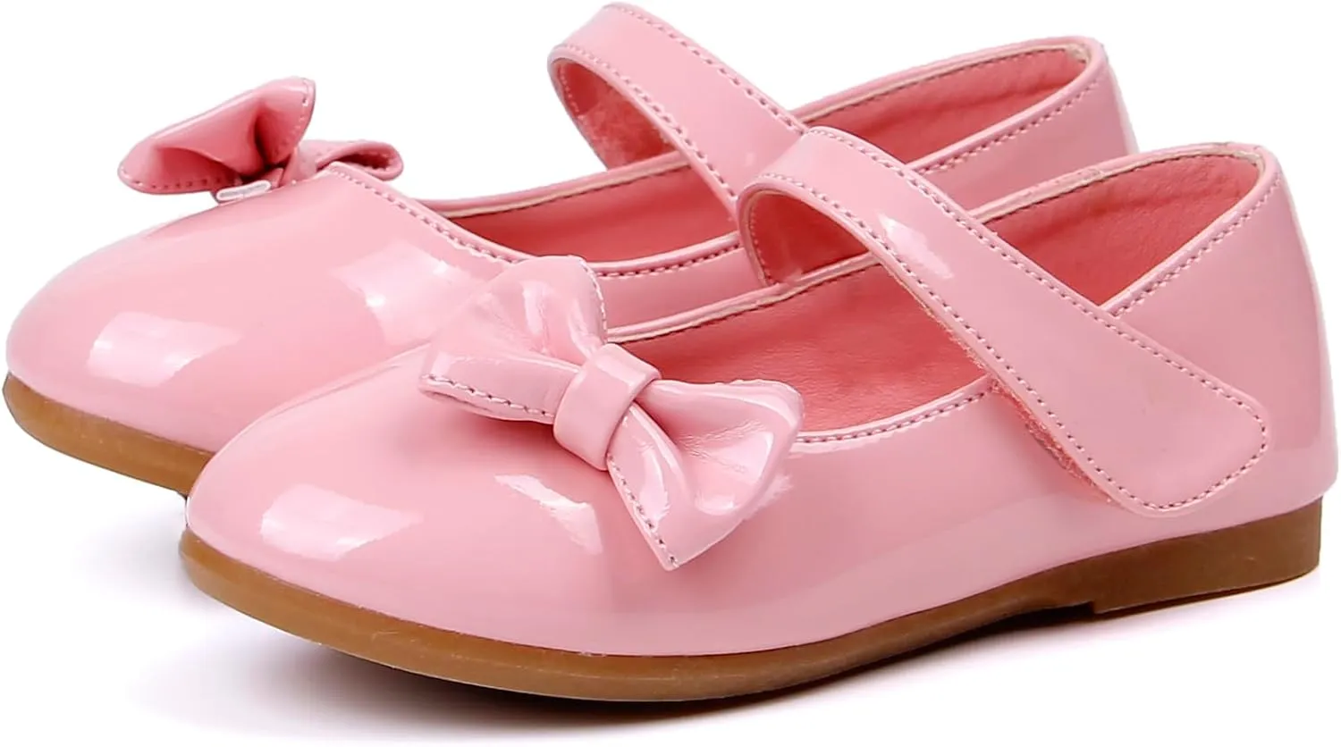 Little Flower Girls Gift Shoes Bow Dress Mary Jane Ballet Flats(Toddler/Little/Big Kid)