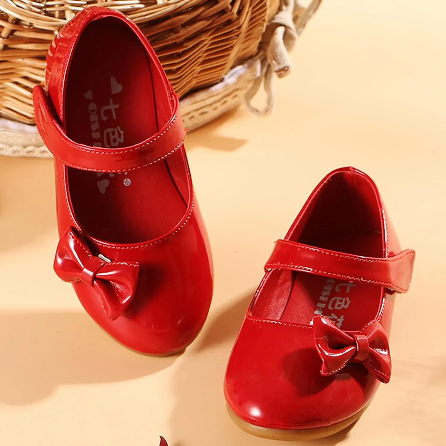 Little Flower Girls Gift Shoes Bow Dress Mary Jane Ballet Flats(Toddler/Little/Big Kid)
