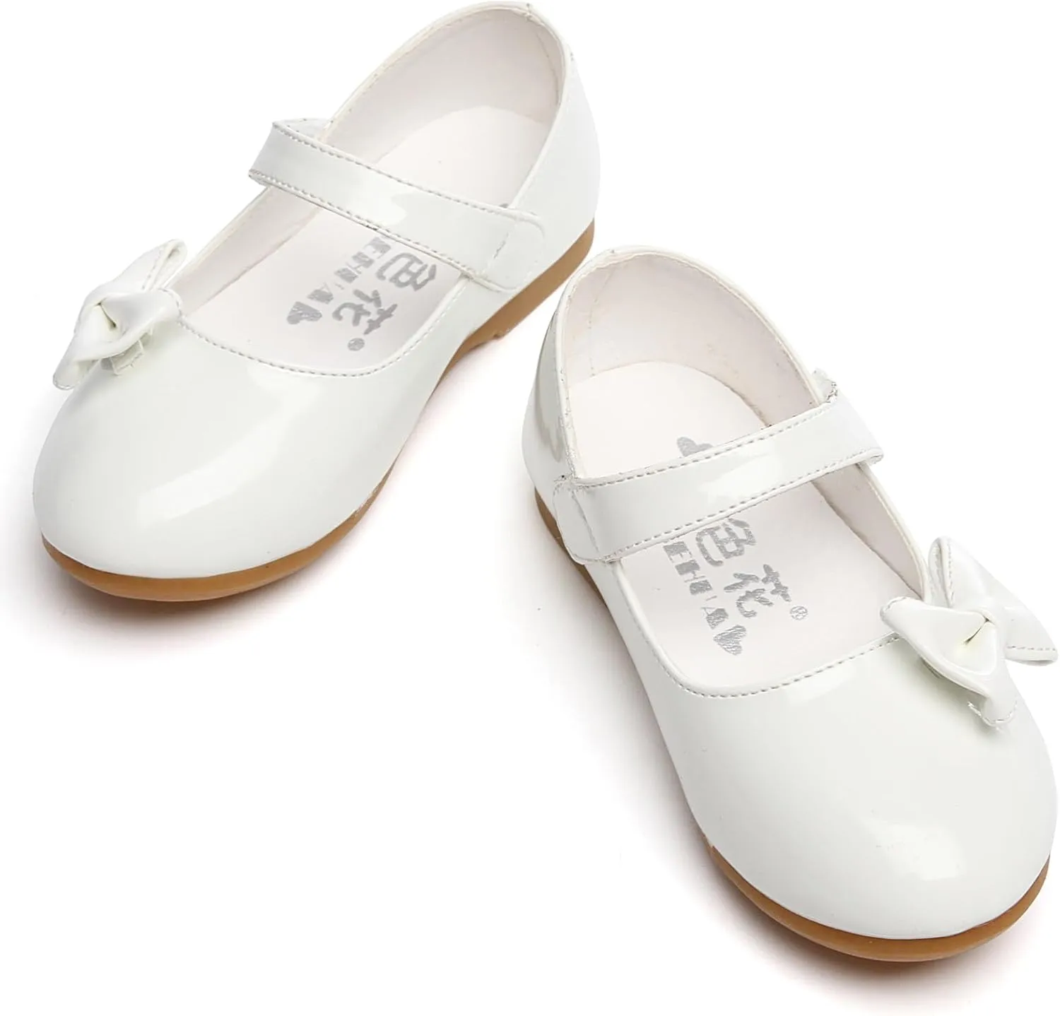 Little Flower Girls Gift Shoes Bow Dress Mary Jane Ballet Flats(Toddler/Little/Big Kid)