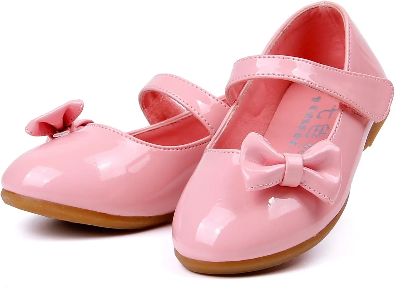 Little Flower Girls Gift Shoes Bow Dress Mary Jane Ballet Flats(Toddler/Little/Big Kid)