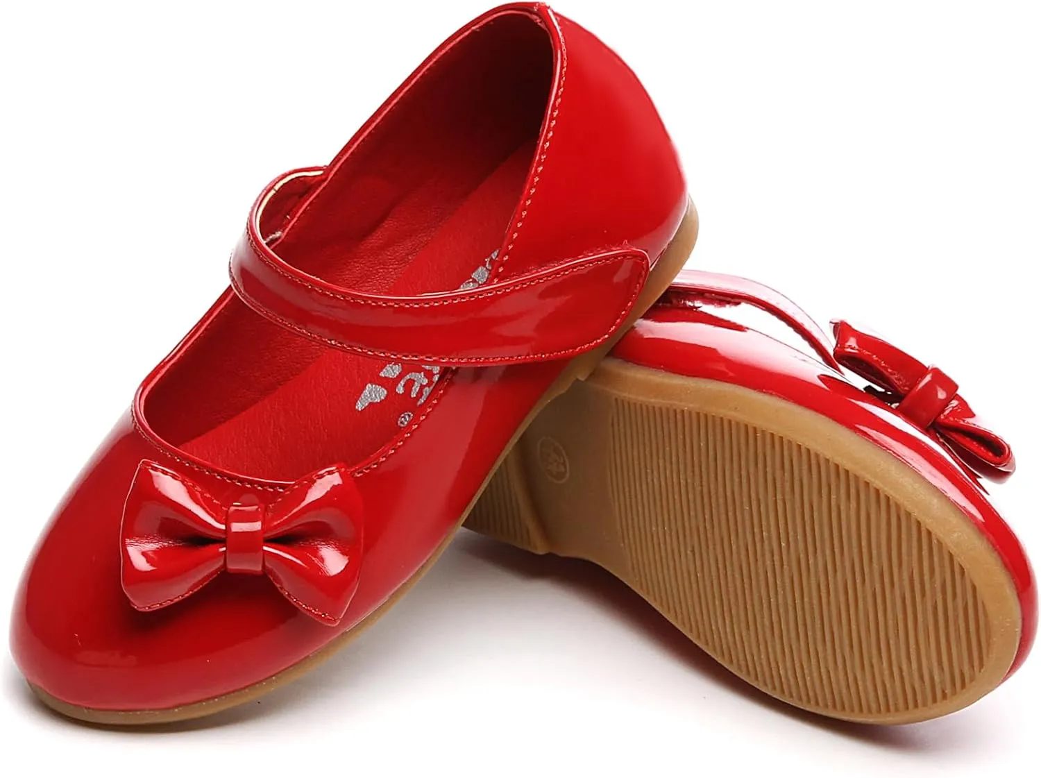 Little Flower Girls Gift Shoes Bow Dress Mary Jane Ballet Flats(Toddler/Little/Big Kid)
