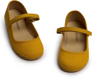 Mary Jane Shoes for Girls  Classic & Comfortable Dress Shoes for Toddlers & Kids  Perfect Flats for School, Play, and Special Occasions (Canvas)