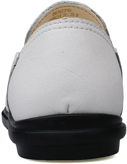 Men's Loafers Shoes Round Toe Vegan Leather Loafer Shoes Lightweight Flexible Flat Heel Fashion Prom Slip-ons