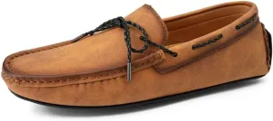 Men's Loafers Shoes Vegan Leather Boat Shoes Venetian Loafers Flat Heel Lightweight Anti-Slip Walking Prom Slip-on