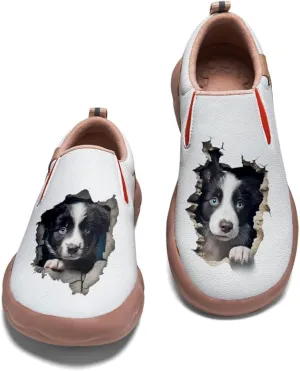 Men's Painted Travel Shoes Slip On Casual Comfortable Lightweight Flat Sole Wide Toe Animal Art 3D
