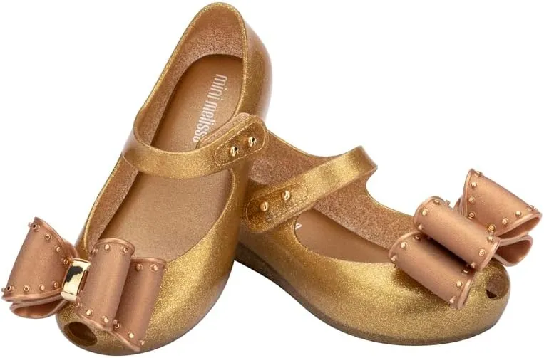 mini melissa Ultragirl Classic Bow Mary Jane Flats for Babies & Toddlers