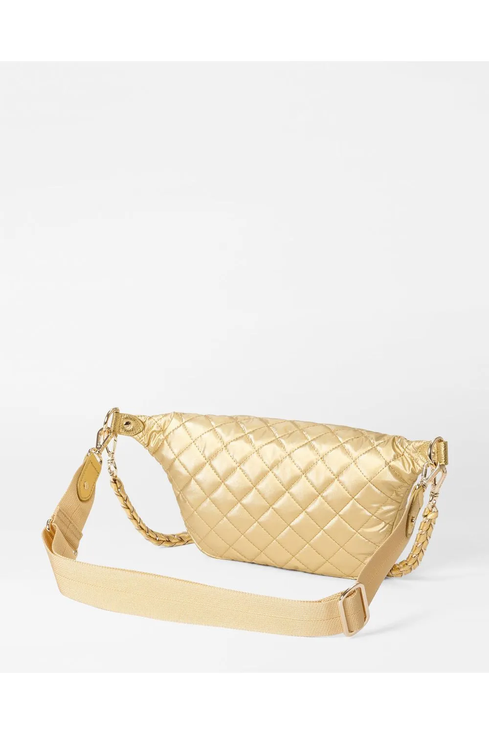 MZ Wallace Small Crosby Sling Bag 1462C2011 | Light Gold Pearl Metallic