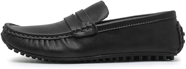 New Shoes Men's Loafers Round Toe Vegan Leather Penny Driving Loafers Comfortable Lightweight Flat Heel Flexible Classic Slip On