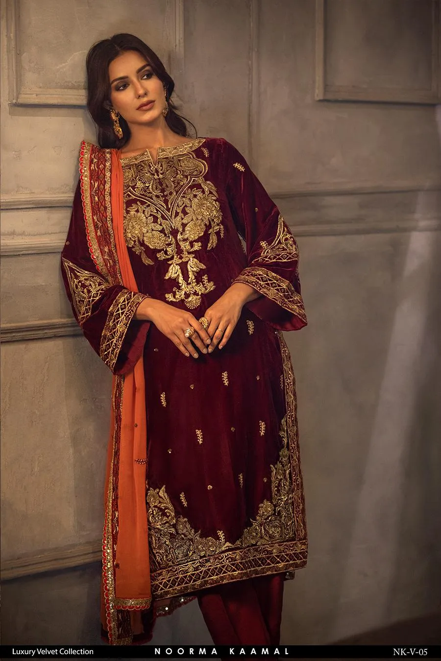 NOORMA KAMAL 3PC VELVET DRESS 05