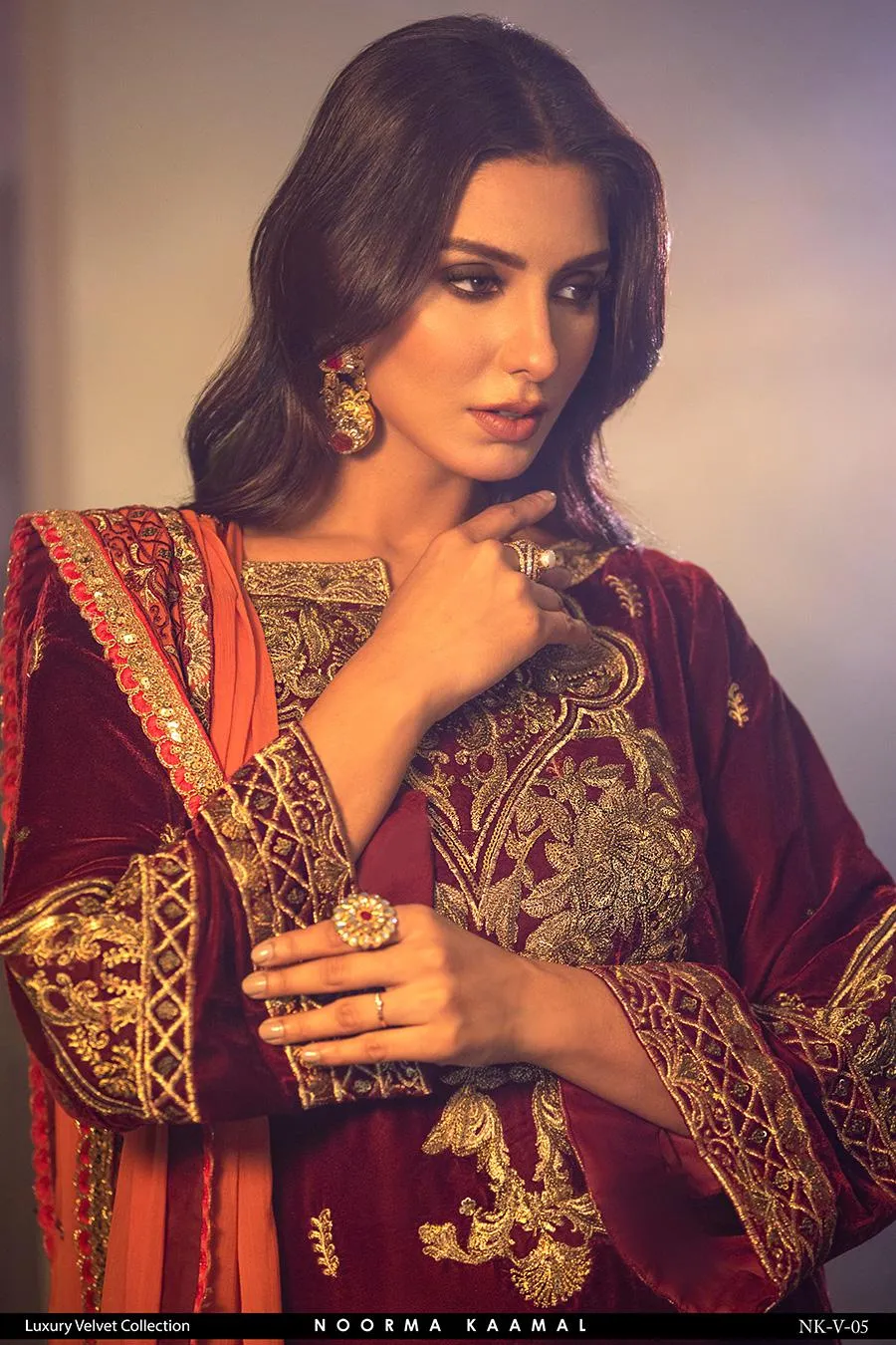 NOORMA KAMAL 3PC VELVET DRESS 05