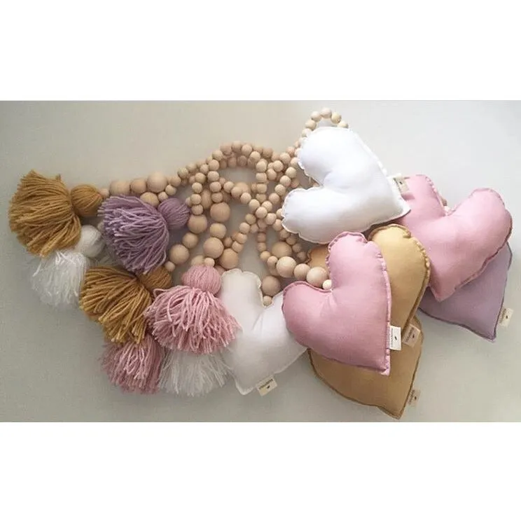Nordic Wooden Bead Moon Star Nursery Decor