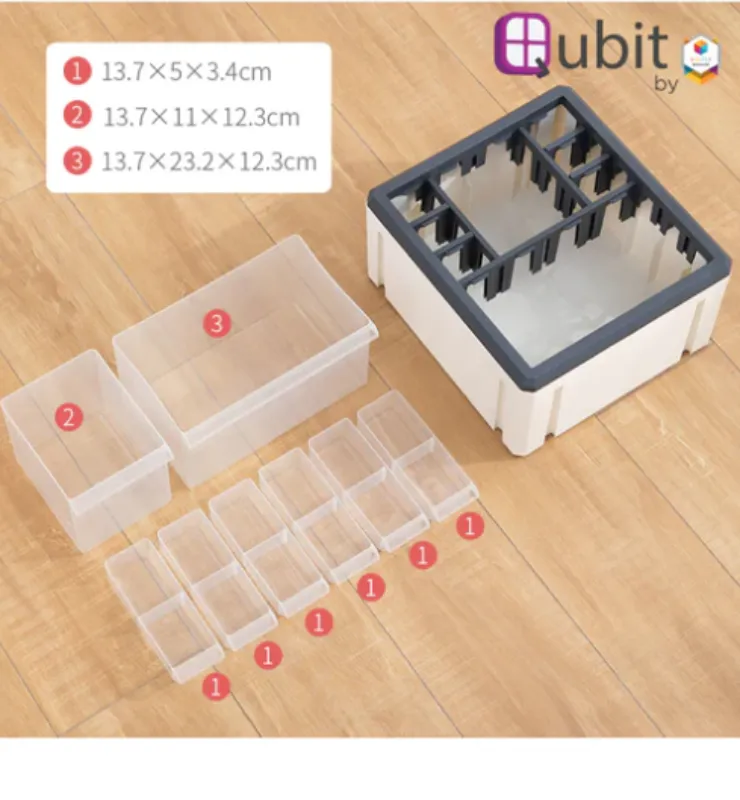 Octa Cube Storage Box Gray/White