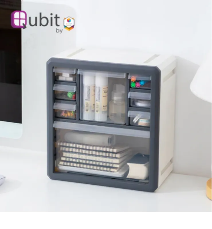 Octa Cube Storage Box Gray/White