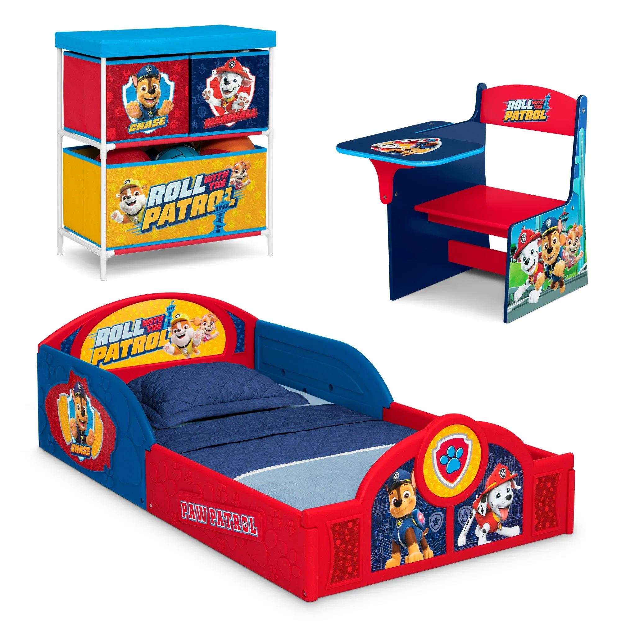 PAW Patrol 3-Piece Toddler Bedroom Set