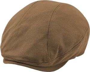 POUDAY Men's Cotton Newsboy Cap Flat Cap Newsboy Hat for Men Cabbie Hat Breathable Soft Summer Hat for Driving Hunting Golf