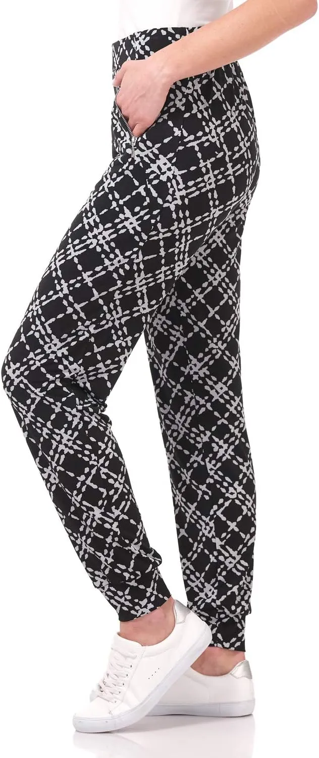 Rekucci Travel in Style - Women's Soft Chic Pant with Zipper Pockets