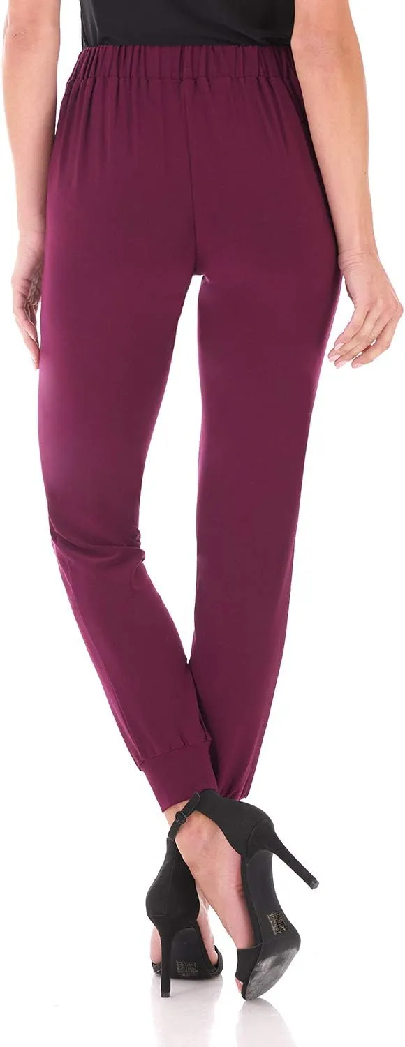 Rekucci Travel in Style - Women's Soft Chic Pant with Zipper Pockets