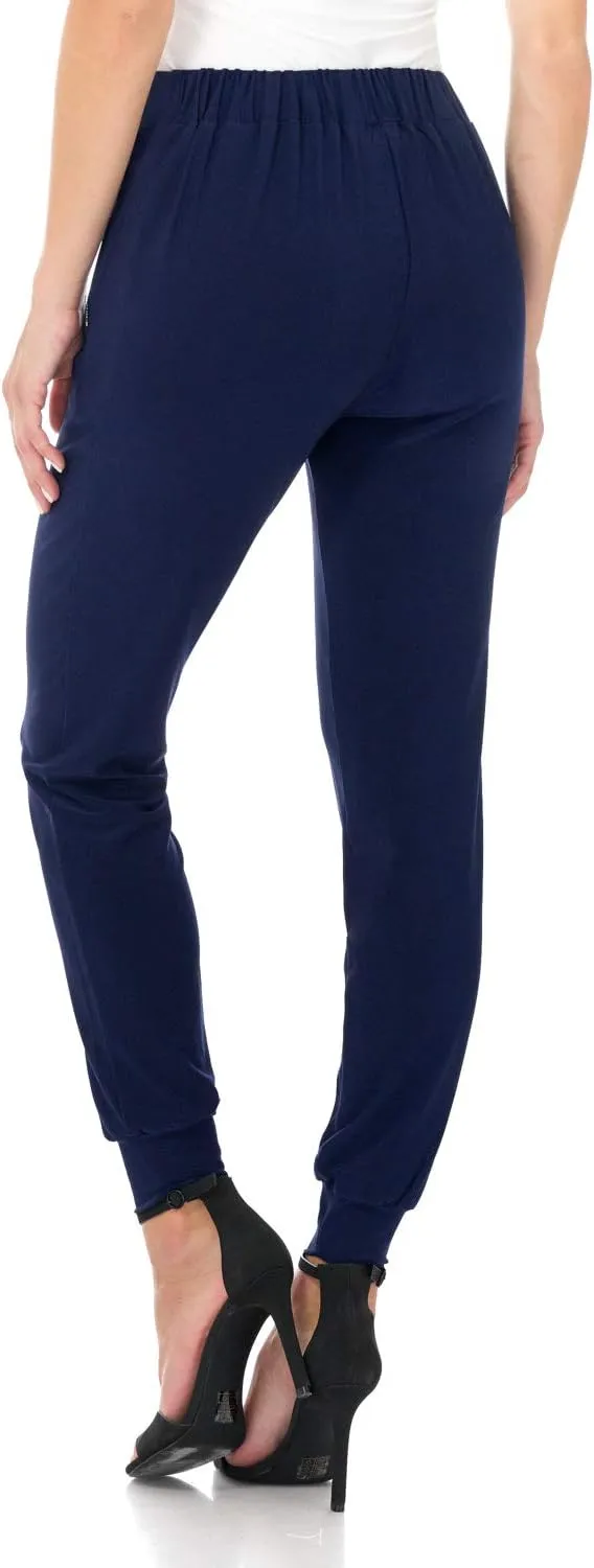 Rekucci Travel in Style - Women's Soft Chic Pant with Zipper Pockets
