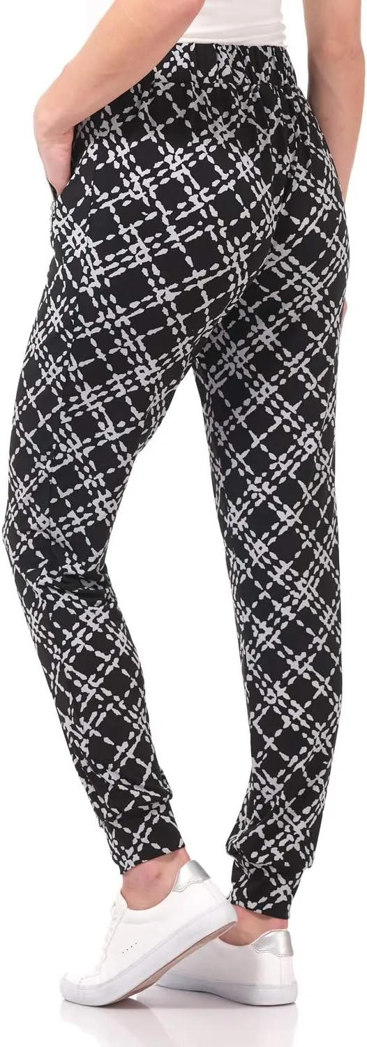 Rekucci Travel in Style - Women's Soft Chic Pant with Zipper Pockets