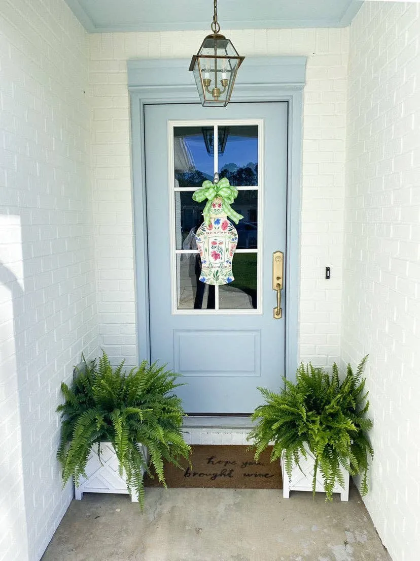 rose marie ginger jar door hanger