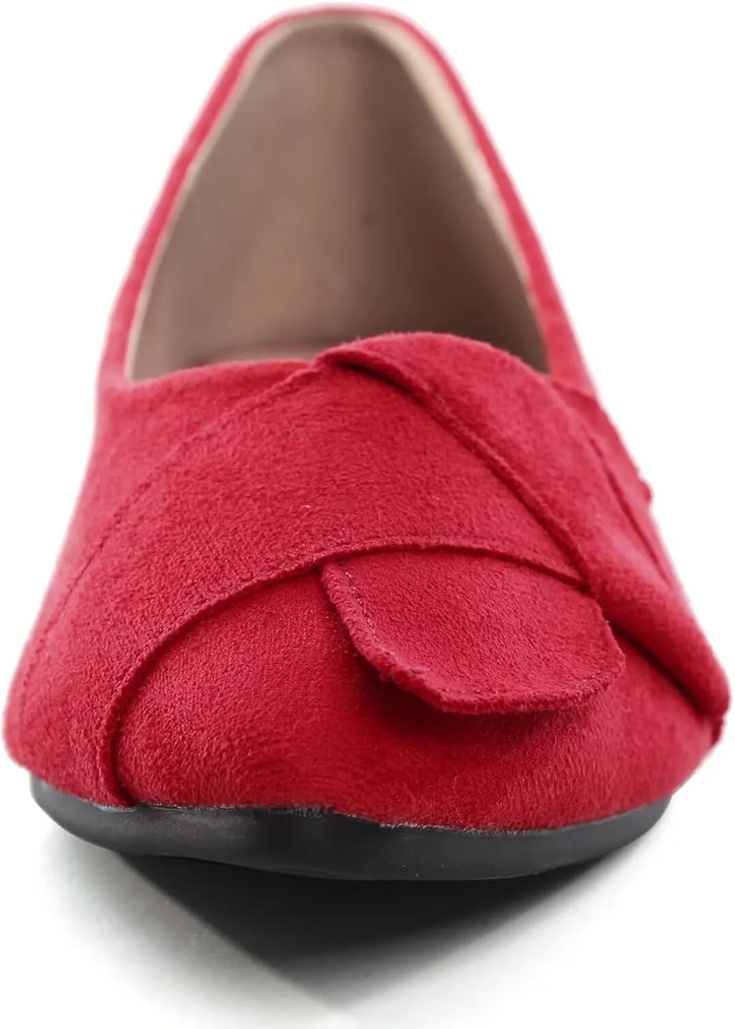 SAILING LU Knotted Ballet Flats for Women Comfortable Women's Flat Shoes Pointed Toe Slip on Loafers Shoes Women Dressy