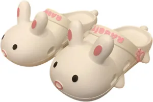 Sandals women Bunny slippers Cute Y2k Aesthetic Outdoor Shower slippers Shower flip flops women Flats Indoor Beach Travel Pool Rabbit