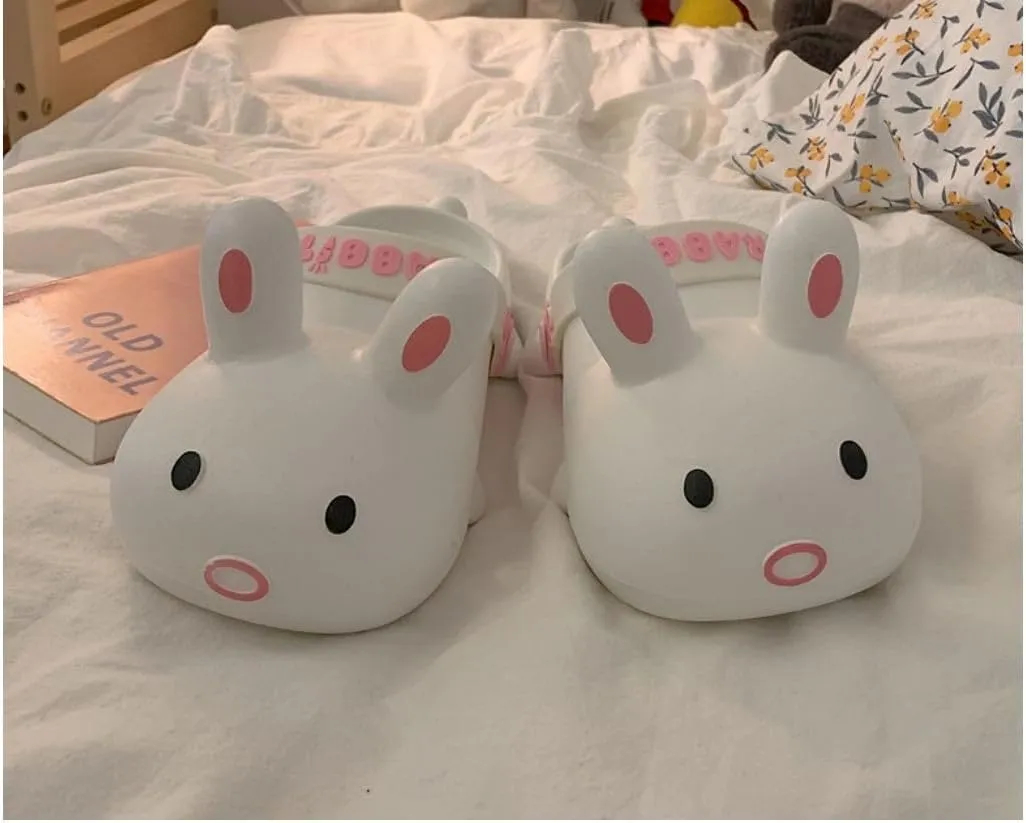 Sandals women Bunny slippers Cute Y2k Aesthetic Outdoor Shower slippers Shower flip flops women Flats Indoor Beach Travel Pool Rabbit
