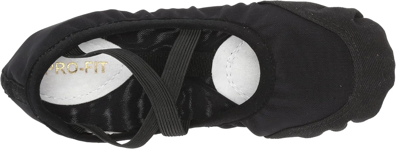 SANSHA Women's Split Leather Sole Soft Ballet Shoes 83x Pro-fit Flat