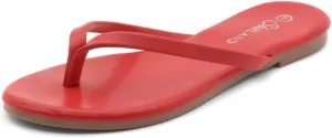 Shoe Land Flip Flops for Women 2025 - Memory Foam Slides & Flat Sandals | Ultra-Comfortable Thong Lightweight Summer Shoes for Beach, Pool & Dressy Outfits