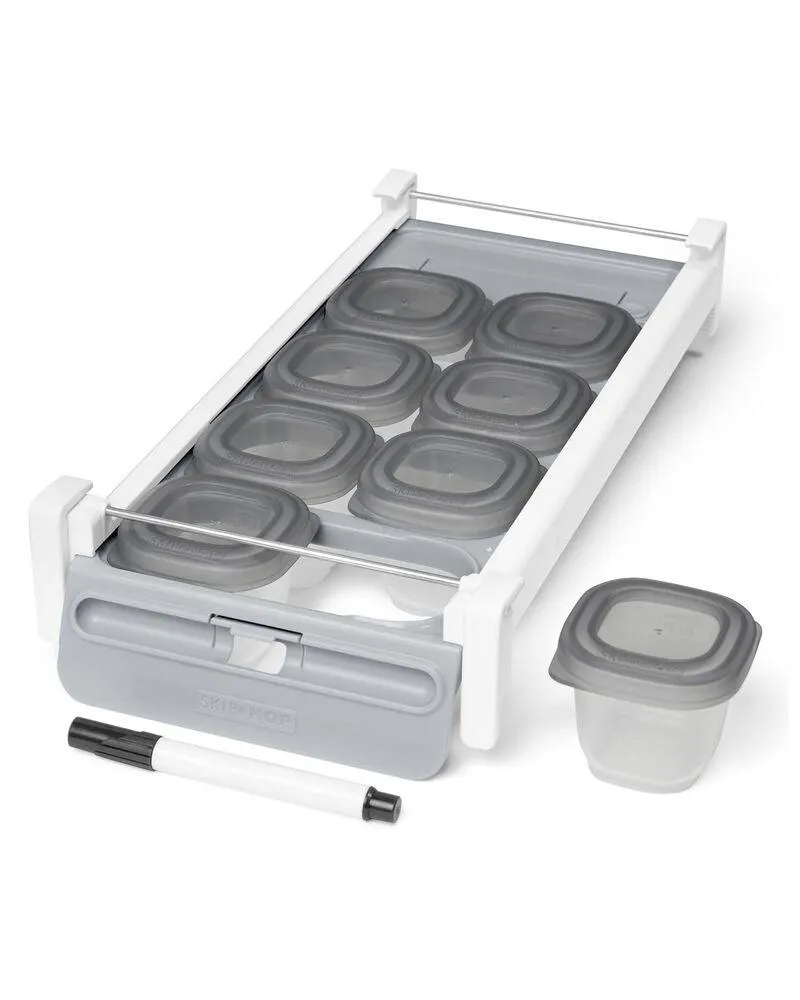 Skip Hop Easy-Prep Store And Starter Set Grey - Weaning Accessory For Ages 0-3 Years