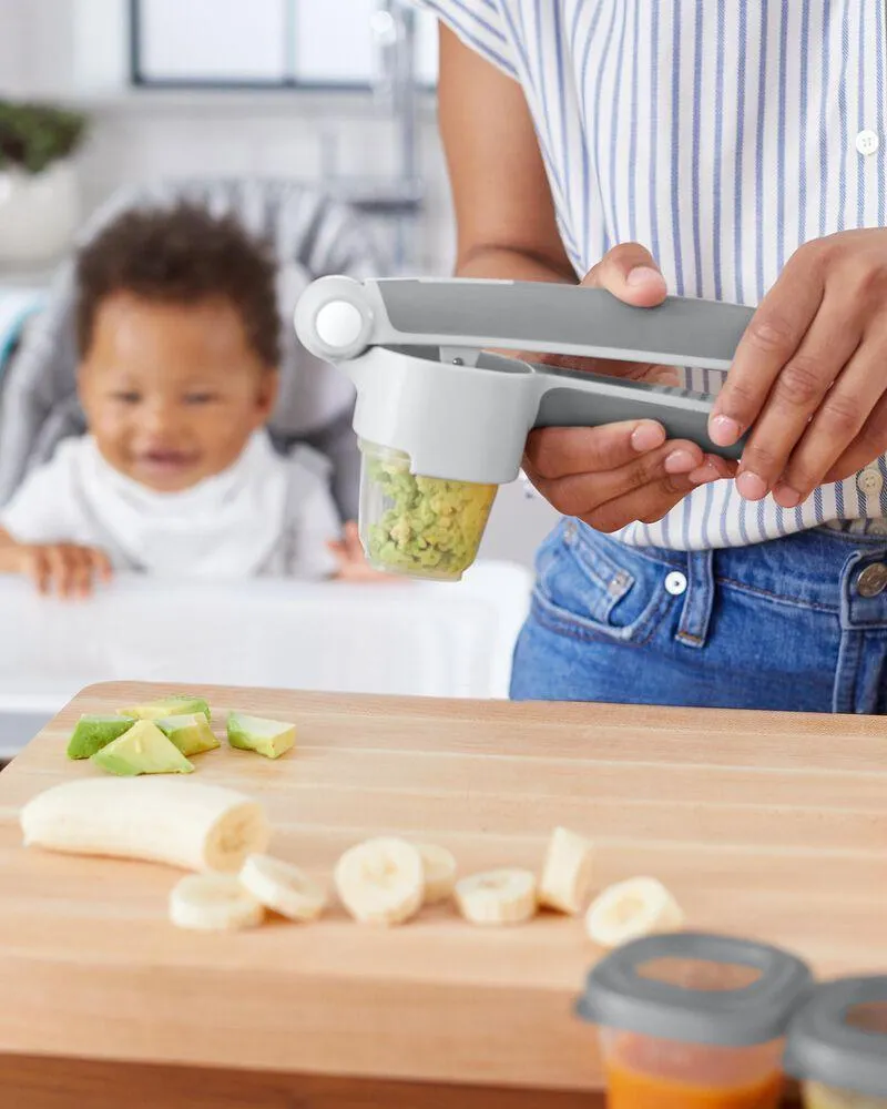 Skip Hop Easy-Prep Store And Starter Set Grey - Weaning Accessory For Ages 0-3 Years