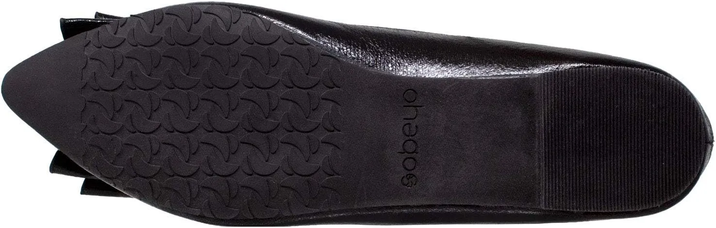 SOBEYO Ballet Flats Comfort Soft-Sole Breathable Sweater Fabric Lightweight Round Toe Shoes