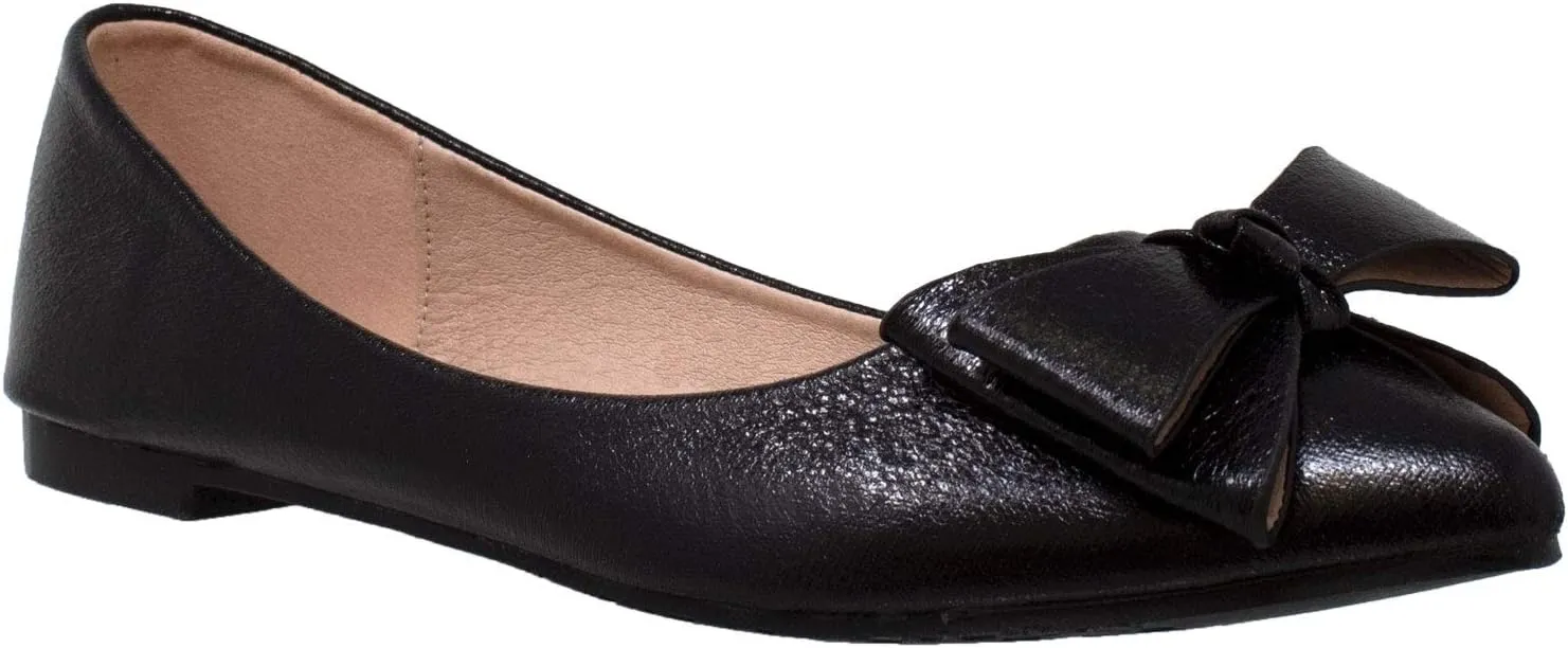 SOBEYO Ballet Flats Comfort Soft-Sole Breathable Sweater Fabric Lightweight Round Toe Shoes