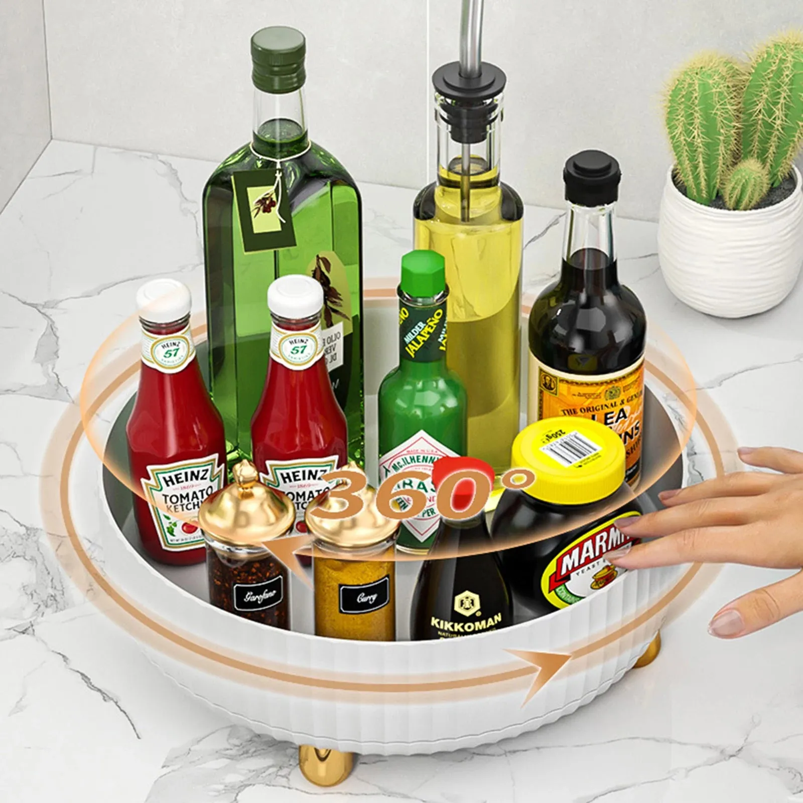 Spin & Spice 360° Rotating Spice Rack & Organizer