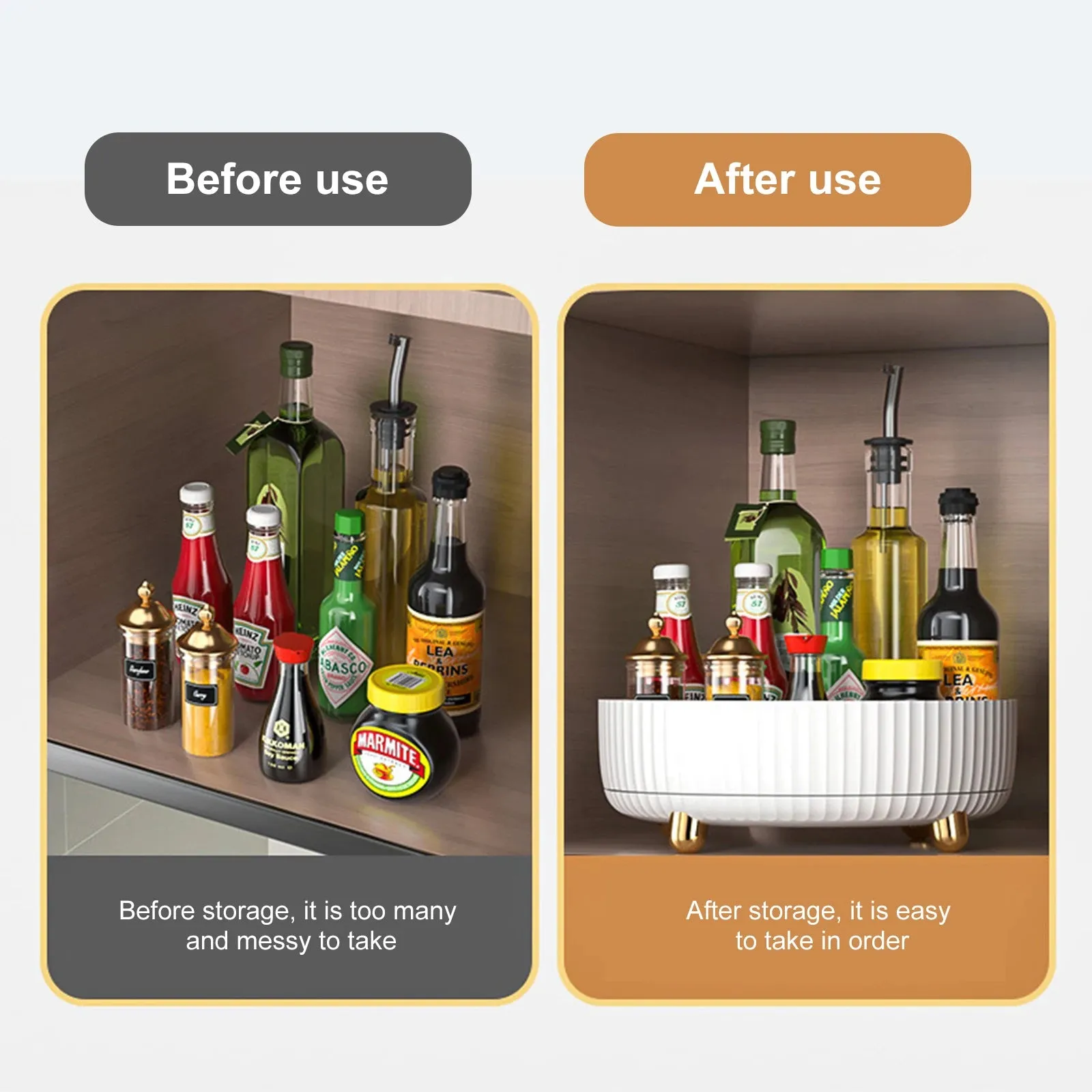 Spin & Spice 360° Rotating Spice Rack & Organizer