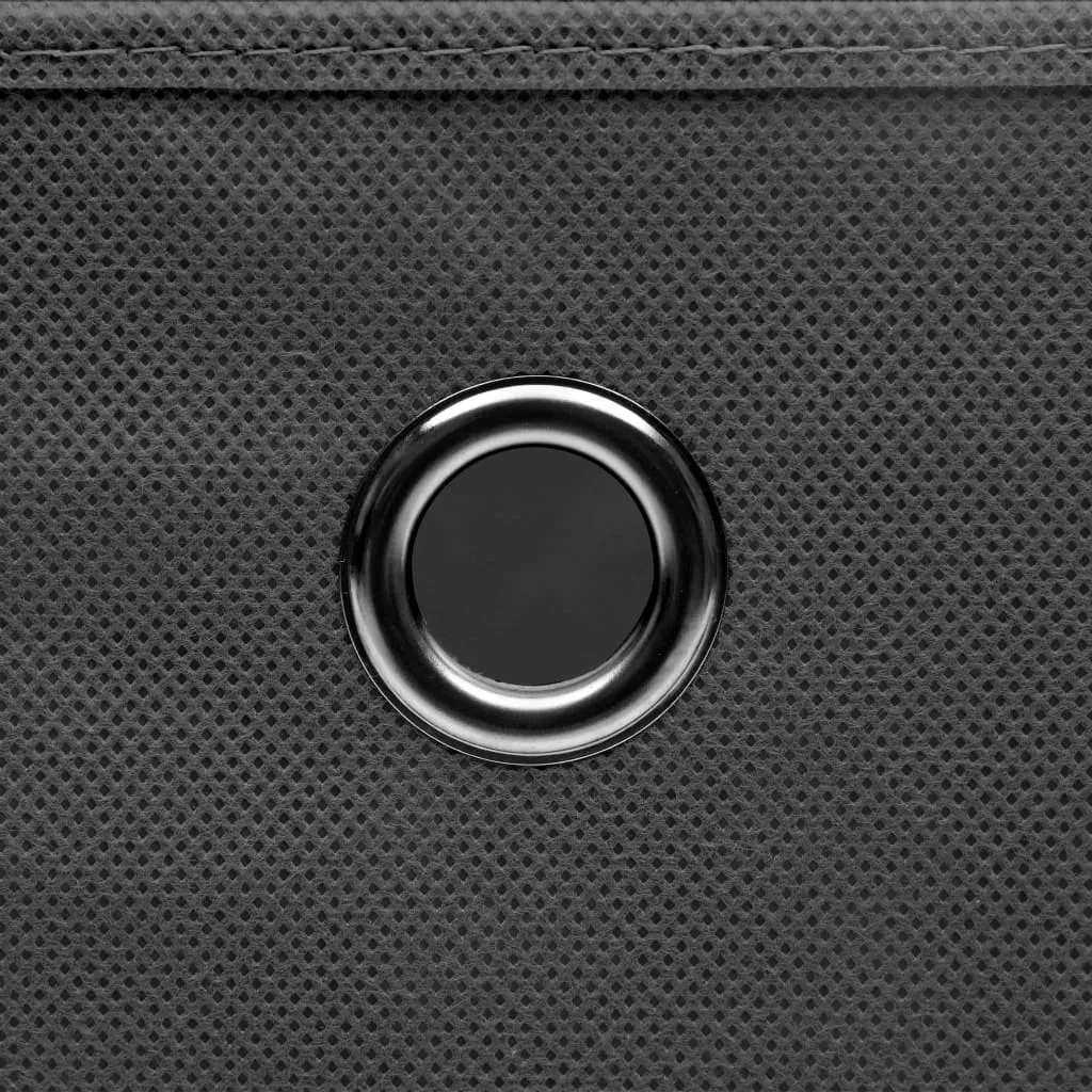 Storage Boxes with Lids 4 pcs Grey 32x32x32 cm Fabric