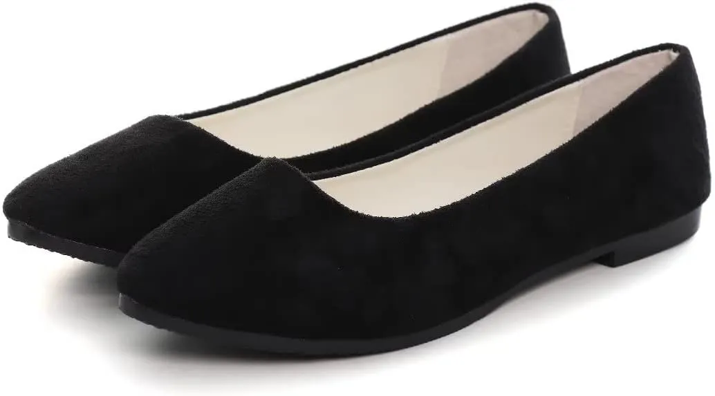 Stunner Women Casual Flats Classic Cute Slip On Ballet Shoes Comfortable Pointed Toe Flats