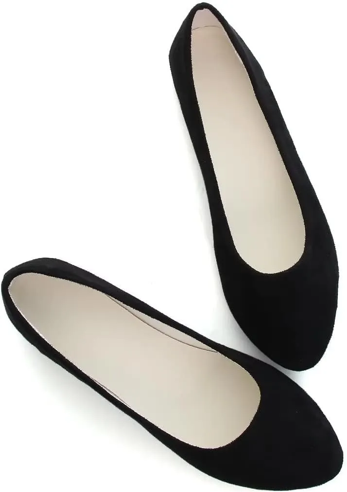 Stunner Women Casual Flats Classic Cute Slip On Ballet Shoes Comfortable Pointed Toe Flats