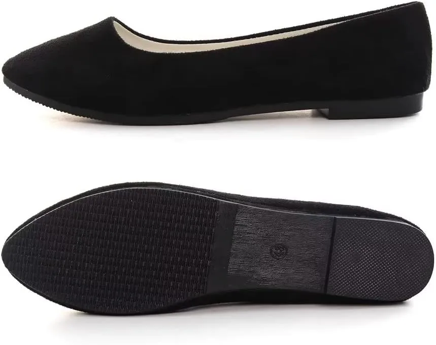 Stunner Women Casual Flats Classic Cute Slip On Ballet Shoes Comfortable Pointed Toe Flats
