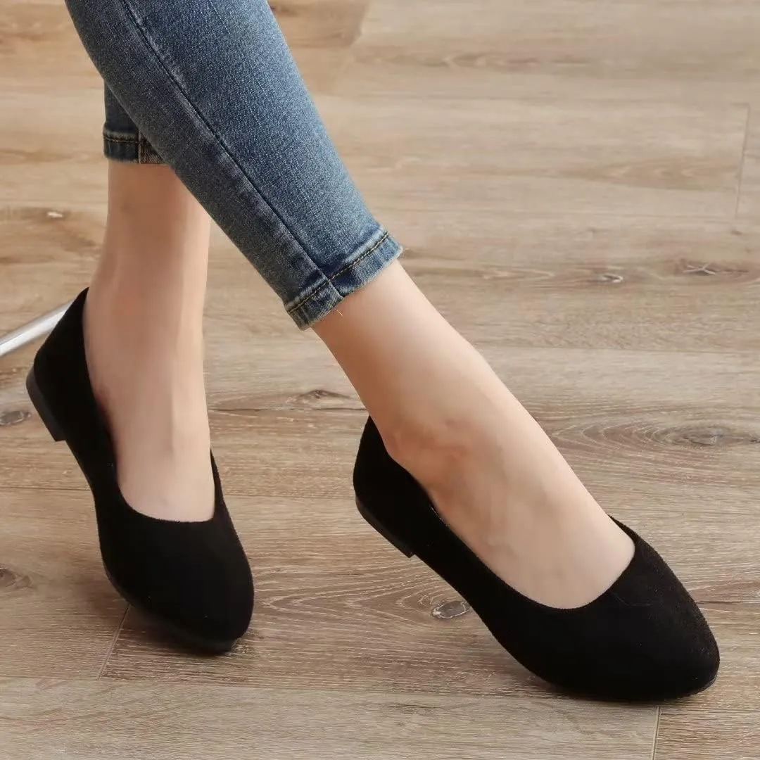 Stunner Women Casual Flats Classic Cute Slip On Ballet Shoes Comfortable Pointed Toe Flats