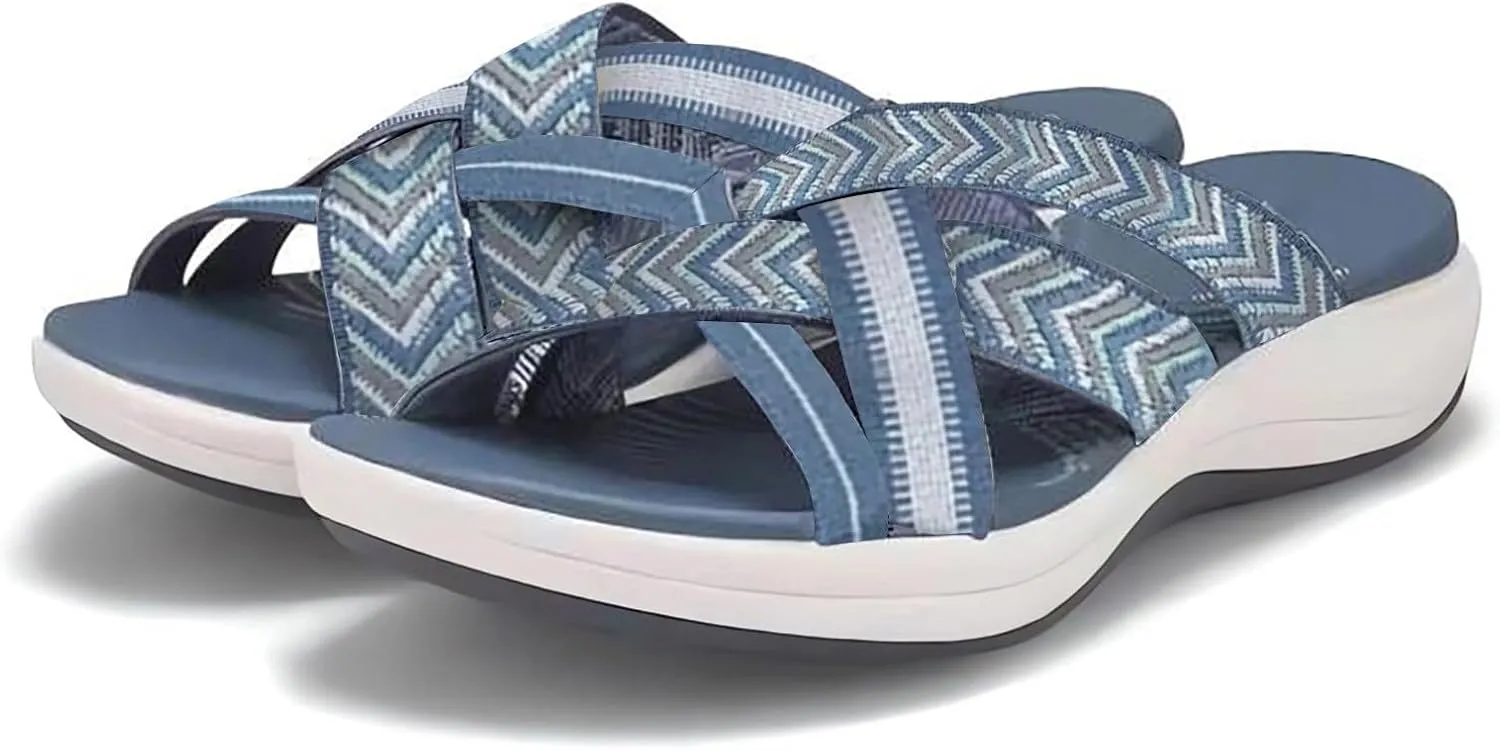 Summer Sandals for Women 2025 Trendy Beach Casual Wide Shoes Dressy Plus Size Comfort Walking Boho Holiday Samdals