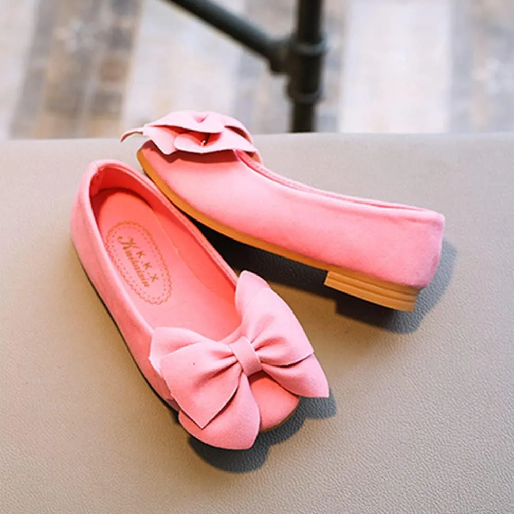 TangDao Toddler Little Kid Girl's Bowknot Mary Jane Ballerina Flat Shoes Princess Girls Dress Shoes Kids Slip On Casual Classic Soft Flats Shoes Party School Wedding