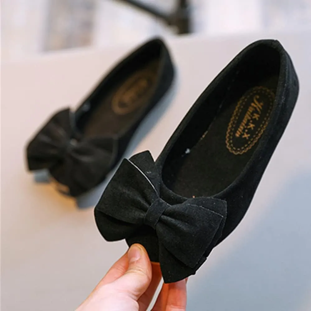 TangDao Toddler Little Kid Girl's Bowknot Mary Jane Ballerina Flat Shoes Princess Girls Dress Shoes Kids Slip On Casual Classic Soft Flats Shoes Party School Wedding