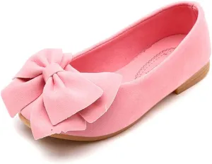 TangDao Toddler Little Kid Girl's Bowknot Mary Jane Ballerina Flat Shoes Princess Girls Dress Shoes Kids Slip On Casual Classic Soft Flats Shoes Party School Wedding