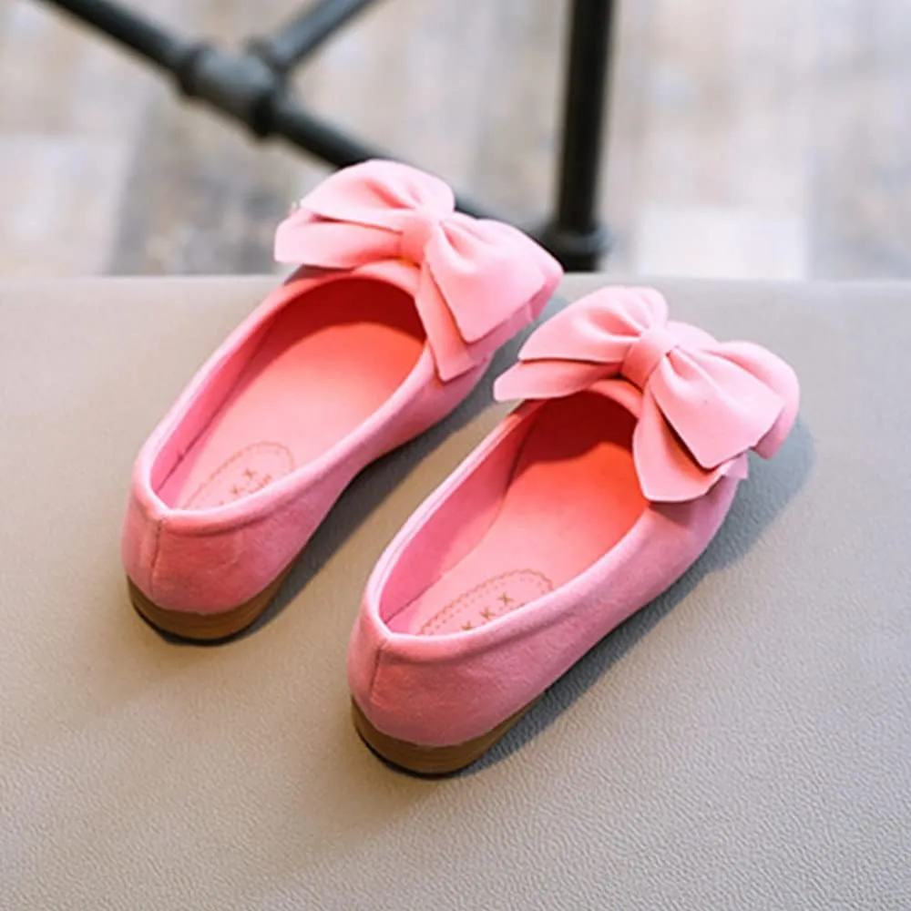 TangDao Toddler Little Kid Girl's Bowknot Mary Jane Ballerina Flat Shoes Princess Girls Dress Shoes Kids Slip On Casual Classic Soft Flats Shoes Party School Wedding