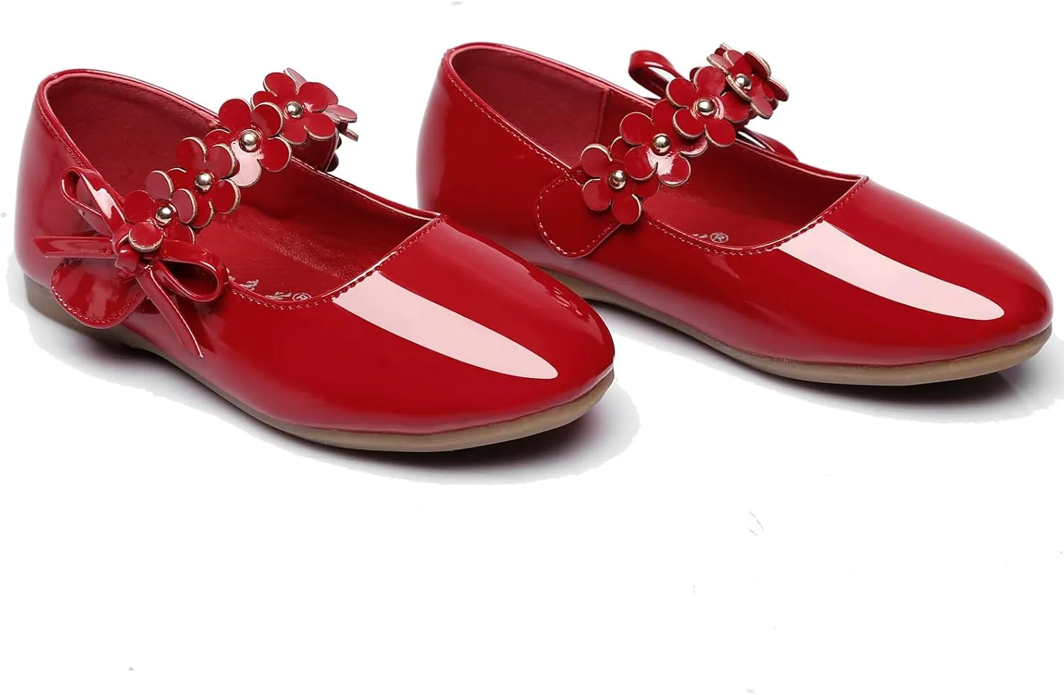 Toddler Girls Dress Shoes Party Wedding Flower School Princess Ballet Flats(Toddler/Little/Big Kid)