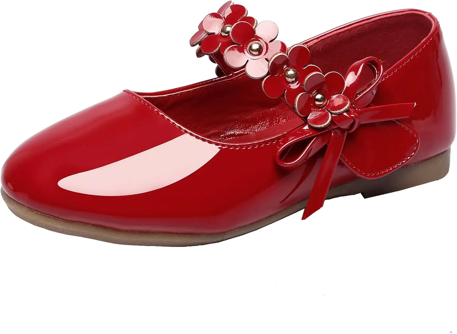 Toddler Girls Dress Shoes Party Wedding Flower School Princess Ballet Flats(Toddler/Little/Big Kid)