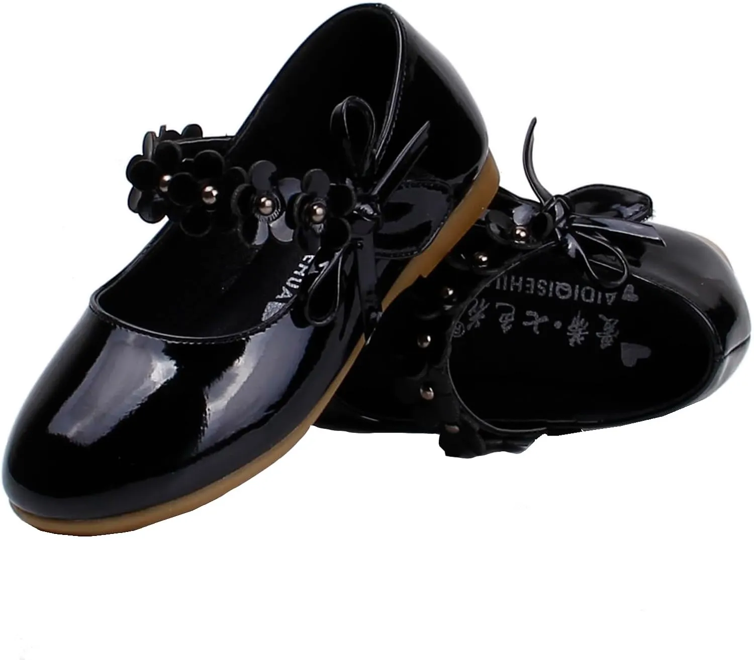 Toddler Girls Dress Shoes Party Wedding Flower School Princess Ballet Flats(Toddler/Little/Big Kid)