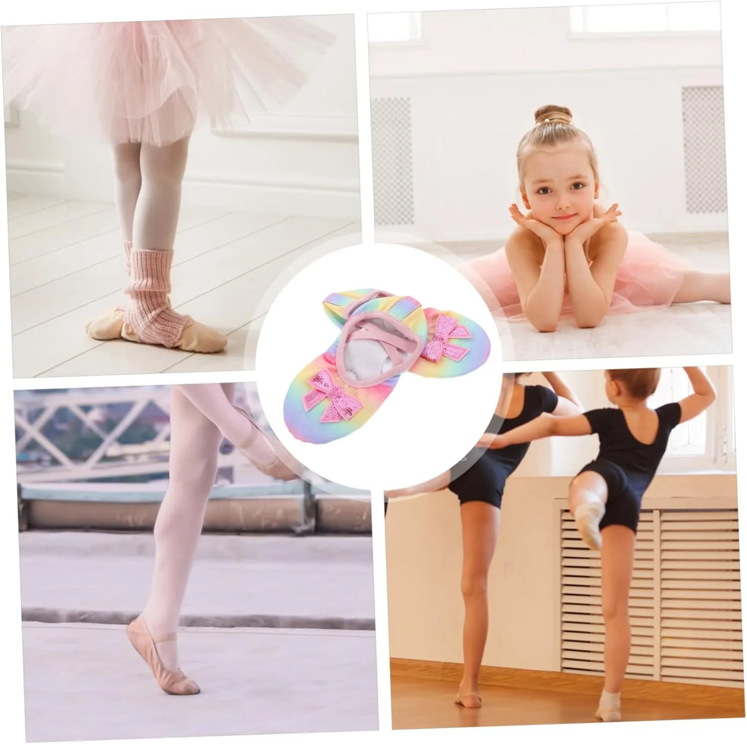 Totority Dance Shoes Ballet Shoes for Dance Shoes for Girl Shoes for Ballet Slippers Women Ballet Practice Shoes