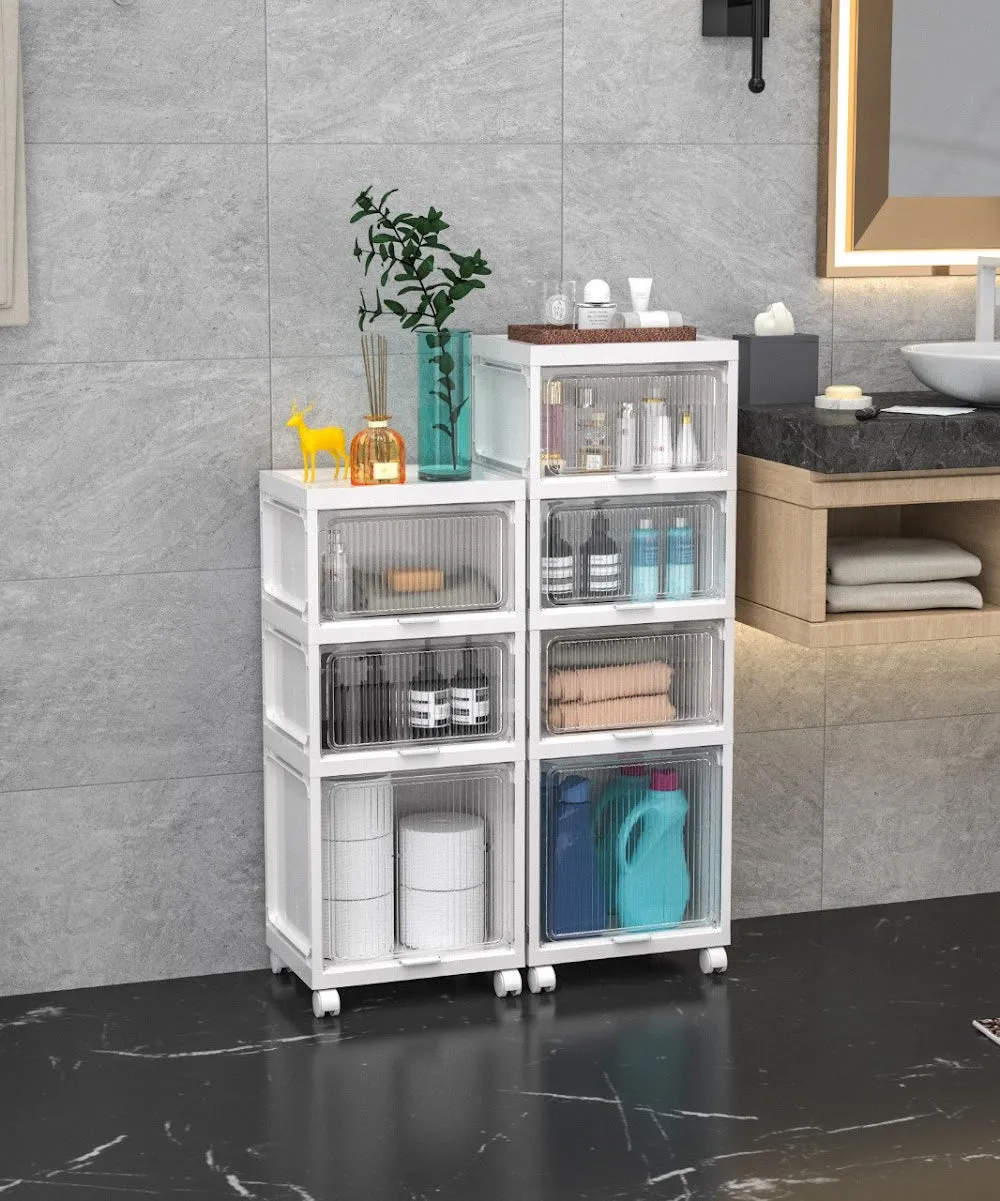 Transparent Fluted cabinet drawer